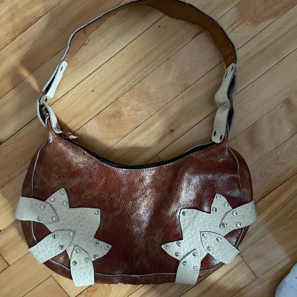 Vintage Brown Leather Bag - Picture 1 of 4